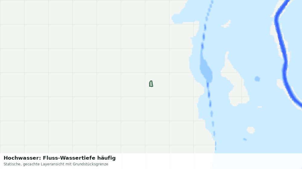 Statische Kartenansicht: Hochwasser: Fluss-Wassertiefe häufig