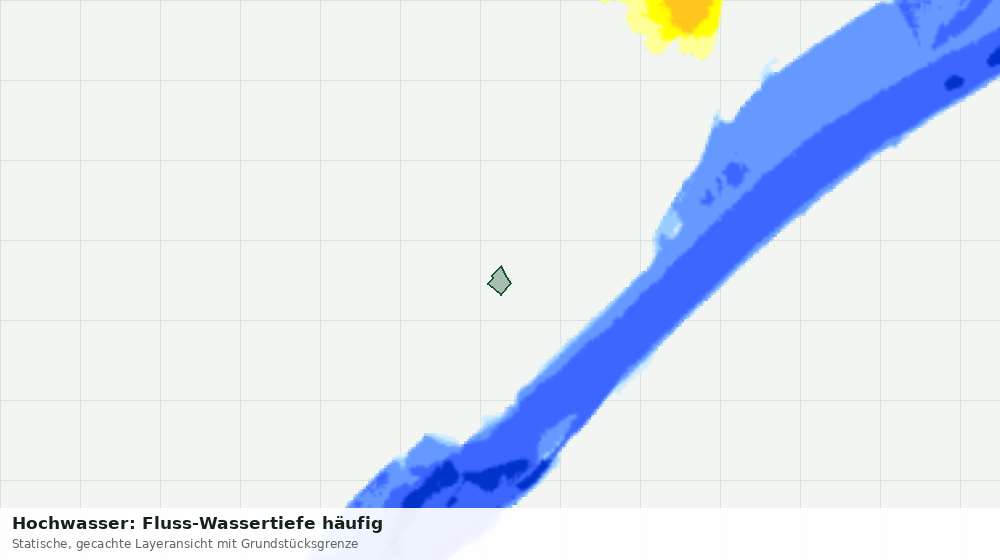 Statische Kartenansicht: Hochwasser: Fluss-Wassertiefe häufig