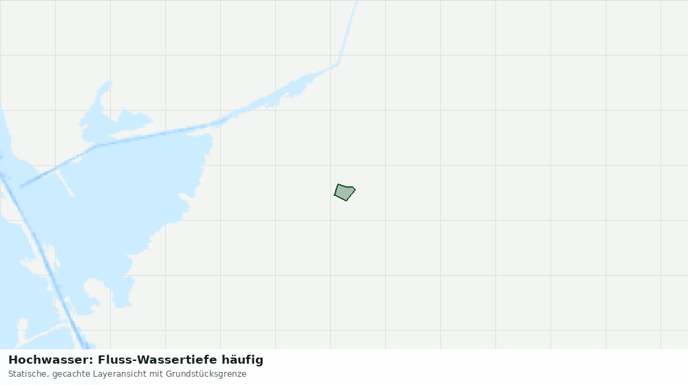 Statische Kartenansicht: Hochwasser: Fluss-Wassertiefe häufig