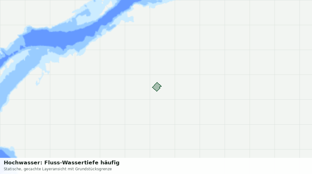 Statische Kartenansicht: Hochwasser: Fluss-Wassertiefe häufig