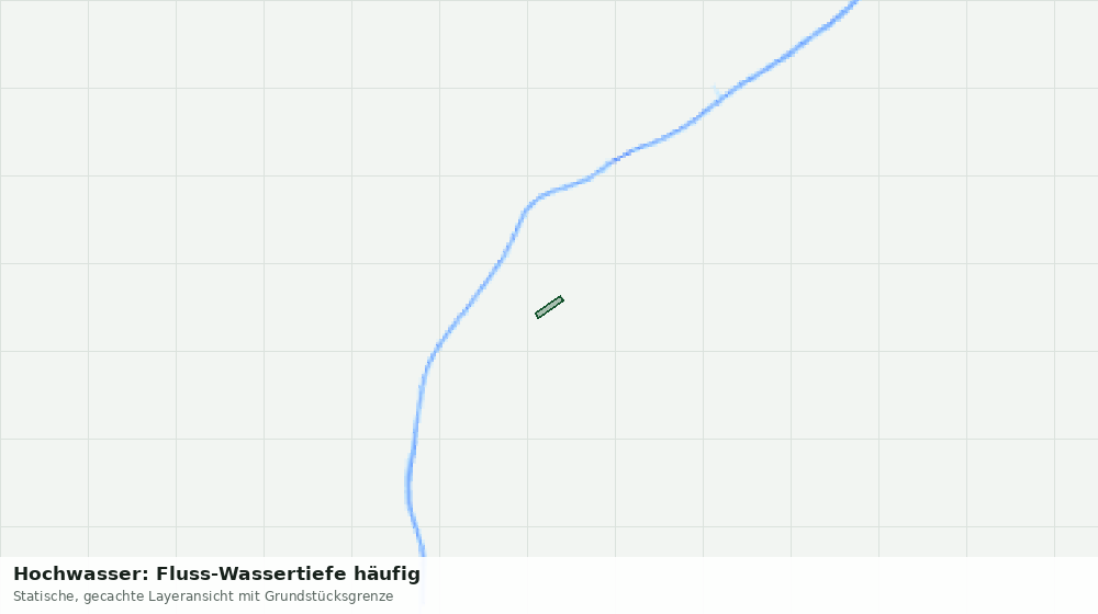 Statische Kartenansicht: Hochwasser: Fluss-Wassertiefe häufig