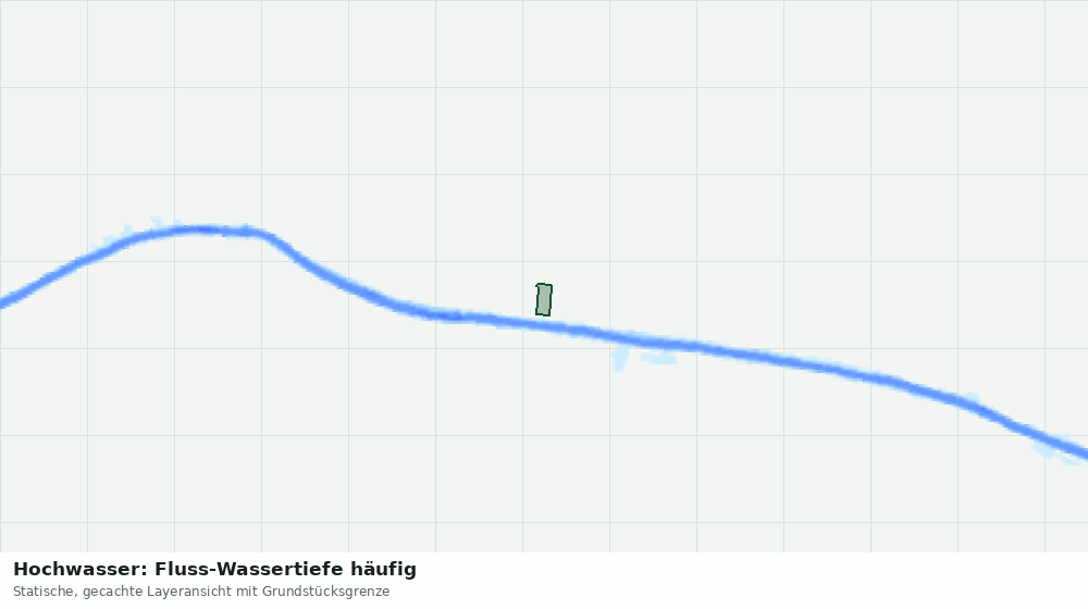 Statische Kartenansicht: Hochwasser: Fluss-Wassertiefe häufig