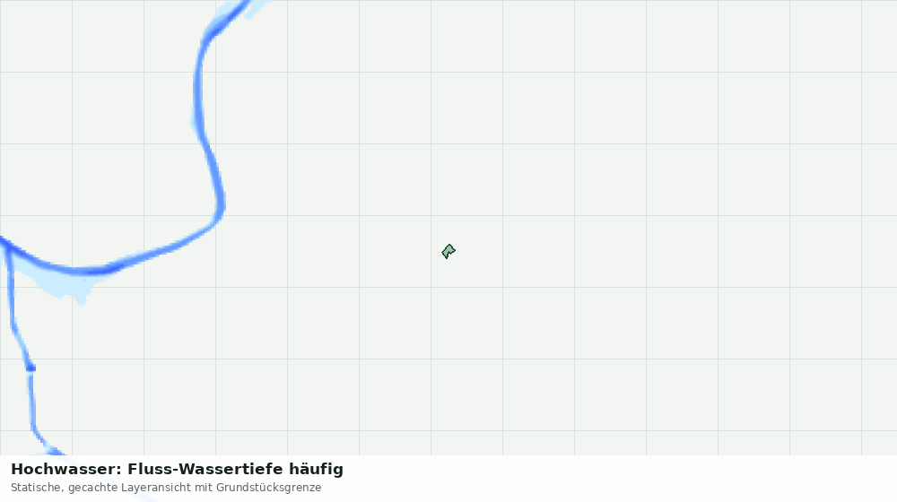 Statische Kartenansicht: Hochwasser: Fluss-Wassertiefe häufig