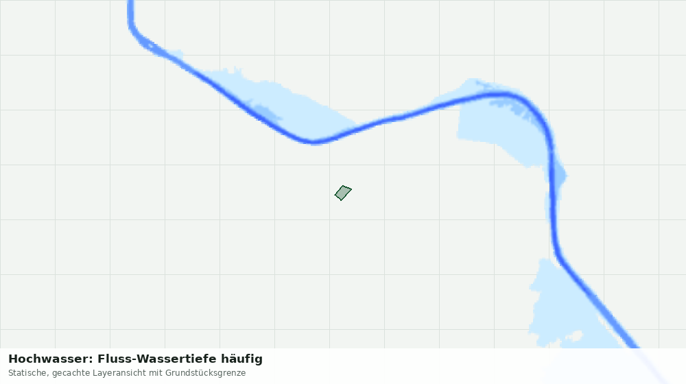 Statische Kartenansicht: Hochwasser: Fluss-Wassertiefe häufig