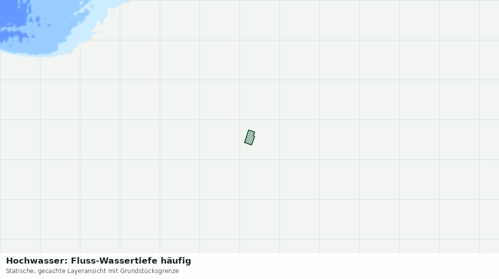 Statische Kartenansicht: Hochwasser: Fluss-Wassertiefe häufig