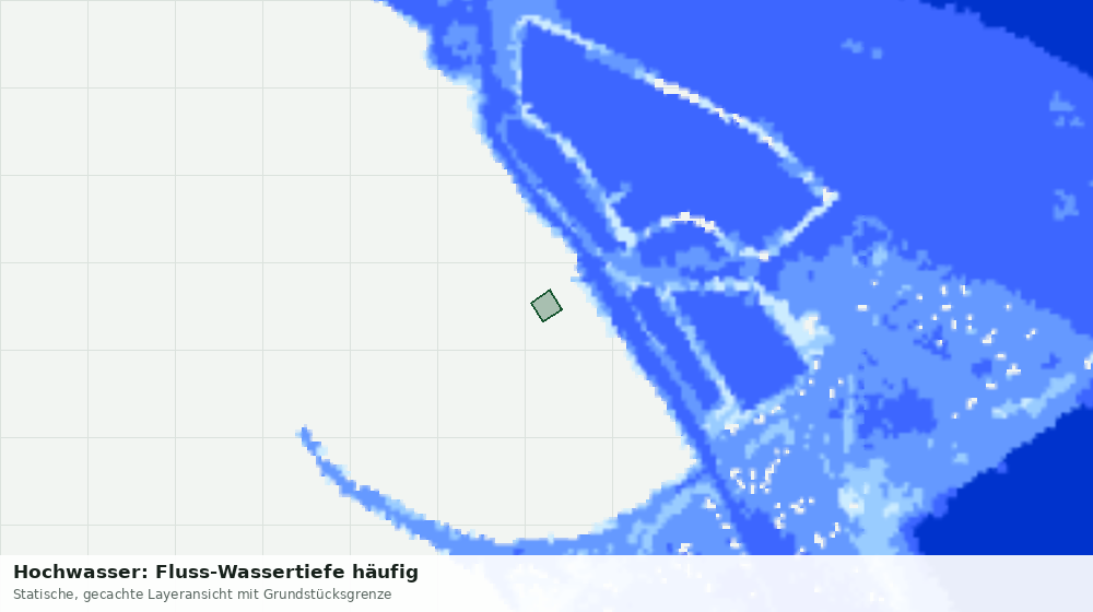 Statische Kartenansicht: Hochwasser: Fluss-Wassertiefe häufig