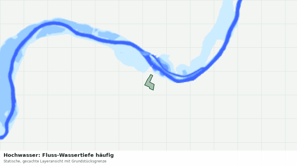 Statische Kartenansicht: Hochwasser: Fluss-Wassertiefe häufig