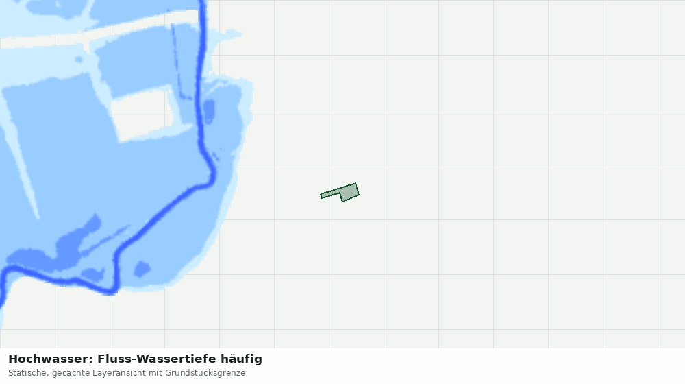 Statische Kartenansicht: Hochwasser: Fluss-Wassertiefe häufig