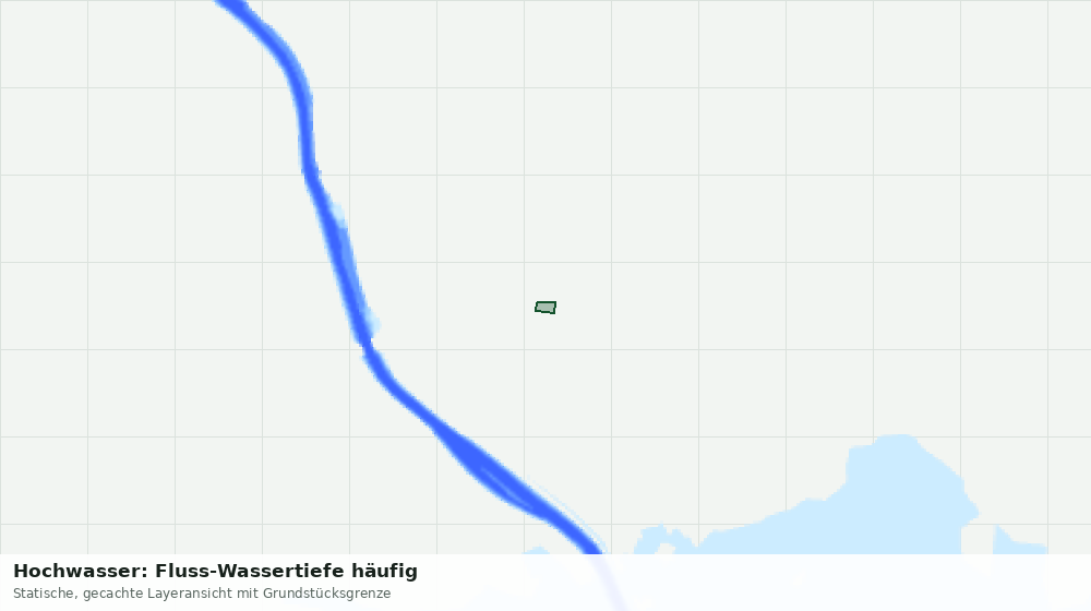 Statische Kartenansicht: Hochwasser: Fluss-Wassertiefe häufig