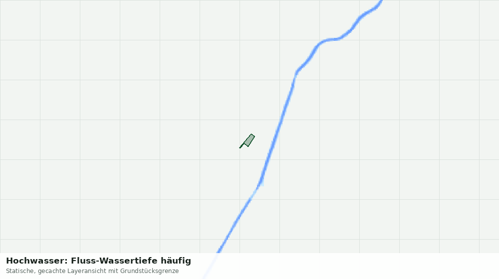 Statische Kartenansicht: Hochwasser: Fluss-Wassertiefe häufig