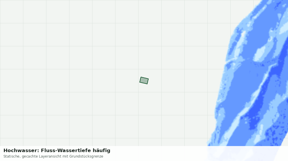 Statische Kartenansicht: Hochwasser: Fluss-Wassertiefe häufig