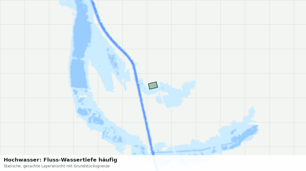 Statische Kartenansicht: Hochwasser: Fluss-Wassertiefe häufig