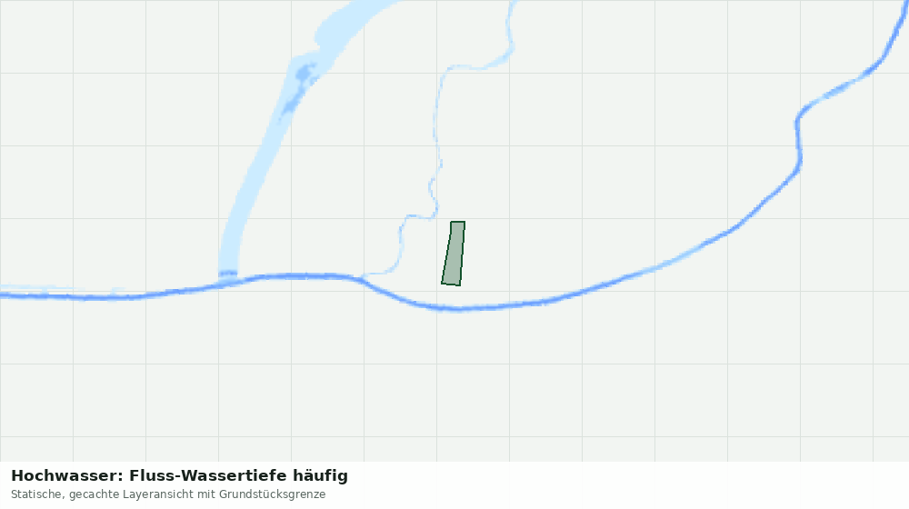 Statische Kartenansicht: Hochwasser: Fluss-Wassertiefe häufig
