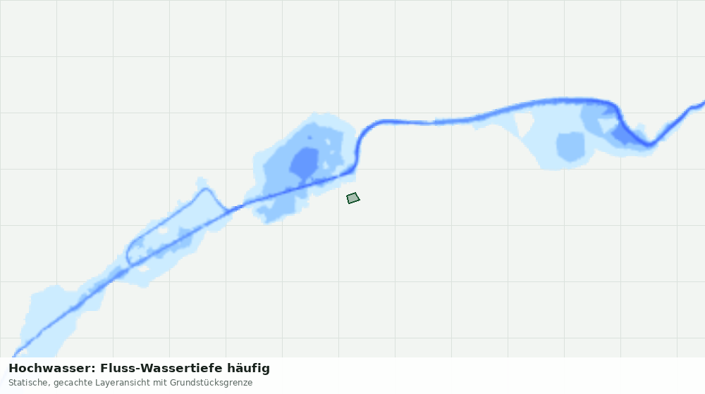 Statische Kartenansicht: Hochwasser: Fluss-Wassertiefe häufig