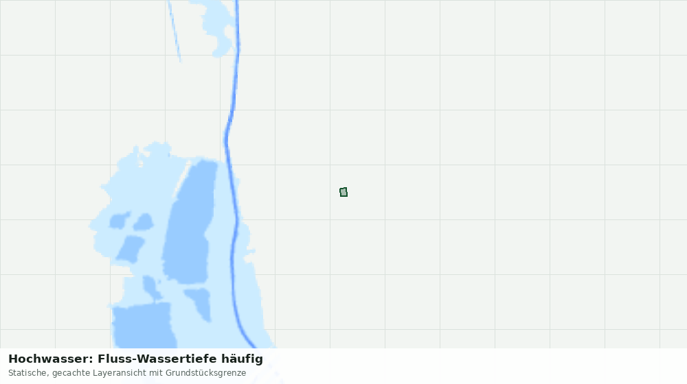 Statische Kartenansicht: Hochwasser: Fluss-Wassertiefe häufig
