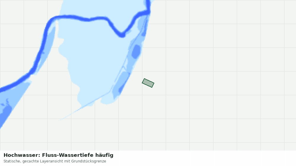 Statische Kartenansicht: Hochwasser: Fluss-Wassertiefe häufig