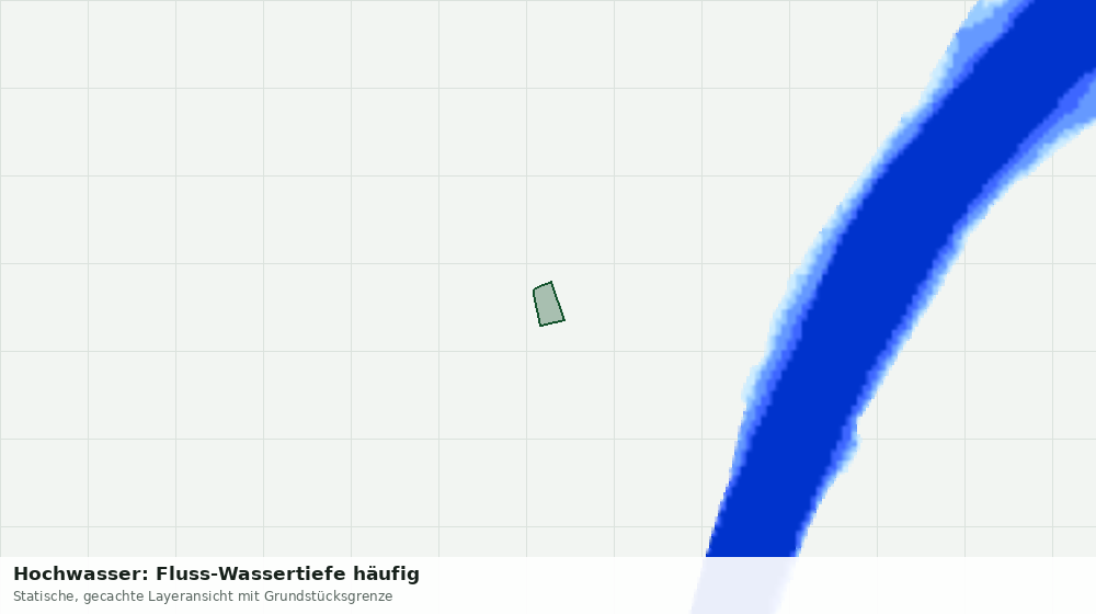 Statische Kartenansicht: Hochwasser: Fluss-Wassertiefe häufig