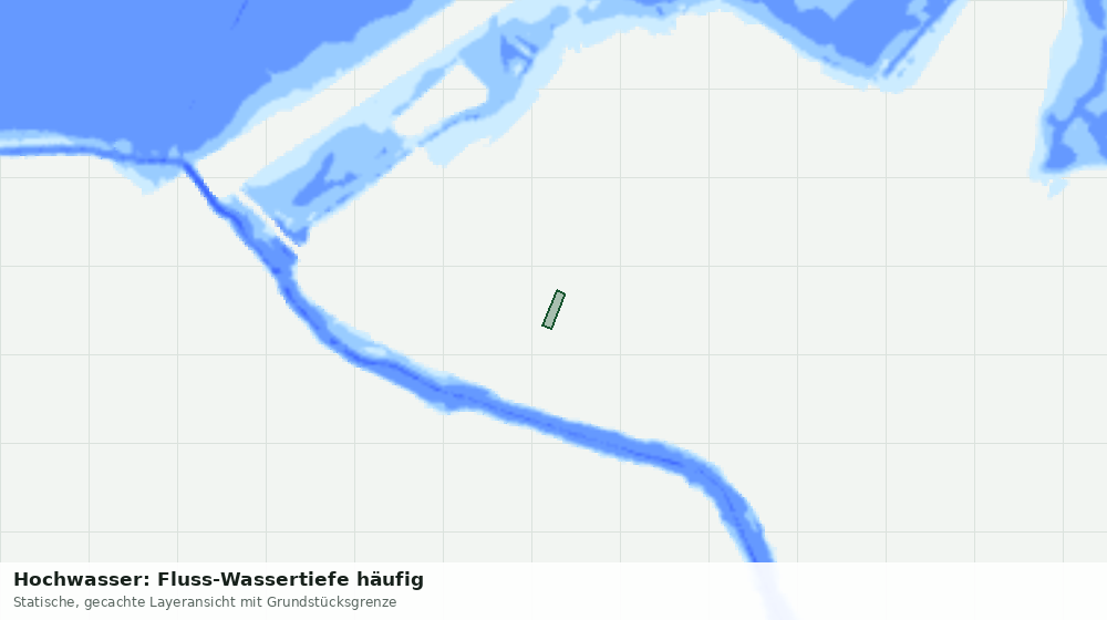 Statische Kartenansicht: Hochwasser: Fluss-Wassertiefe häufig