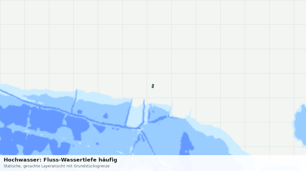 Statische Kartenansicht: Hochwasser: Fluss-Wassertiefe häufig