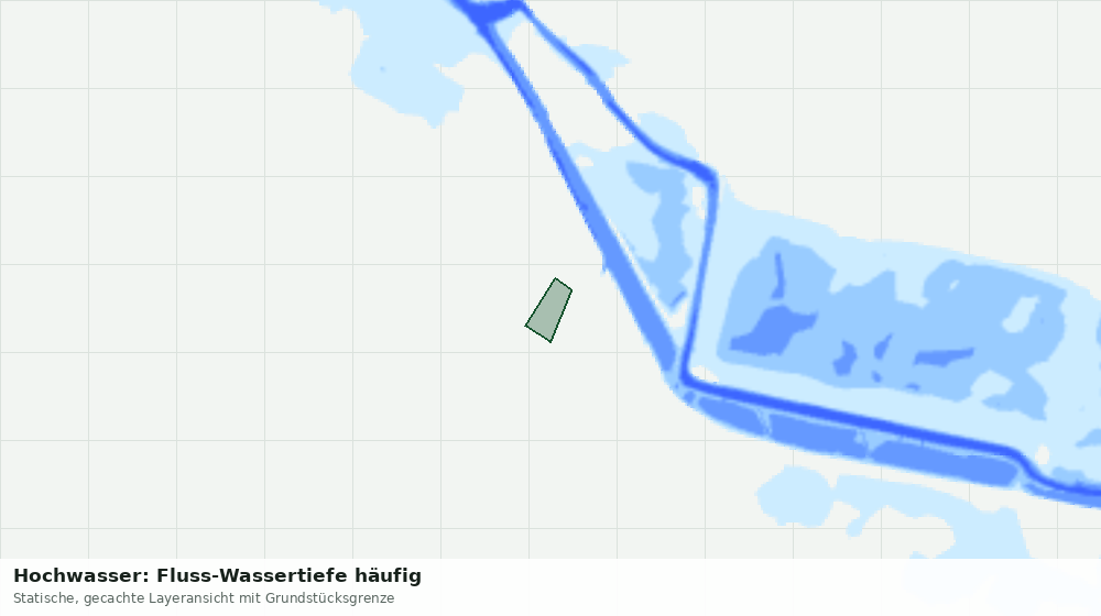 Statische Kartenansicht: Hochwasser: Fluss-Wassertiefe häufig
