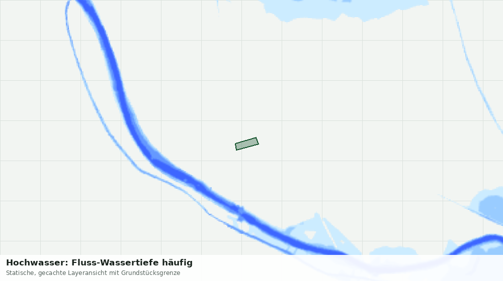 Statische Kartenansicht: Hochwasser: Fluss-Wassertiefe häufig