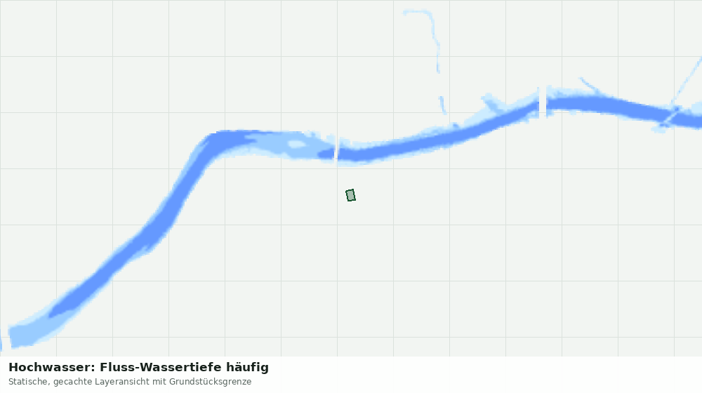 Statische Kartenansicht: Hochwasser: Fluss-Wassertiefe häufig