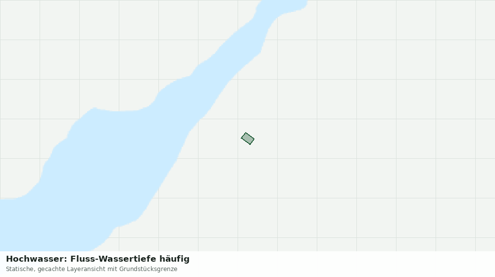 Statische Kartenansicht: Hochwasser: Fluss-Wassertiefe häufig