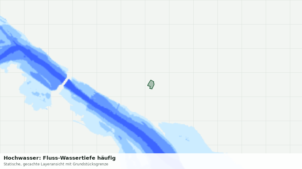Statische Kartenansicht: Hochwasser: Fluss-Wassertiefe häufig