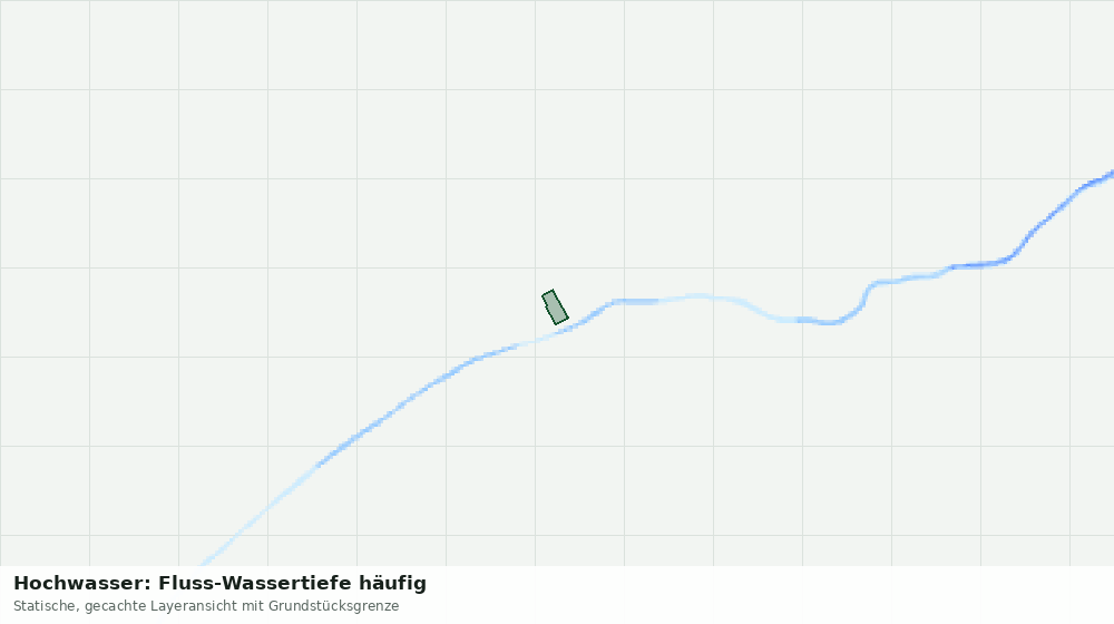 Statische Kartenansicht: Hochwasser: Fluss-Wassertiefe häufig