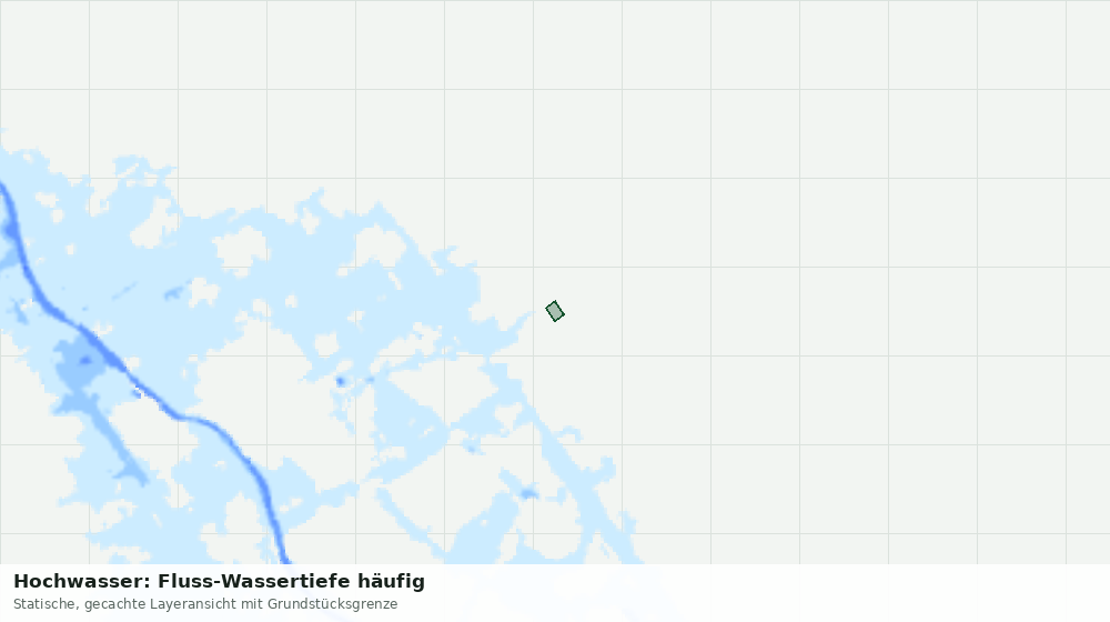 Statische Kartenansicht: Hochwasser: Fluss-Wassertiefe häufig