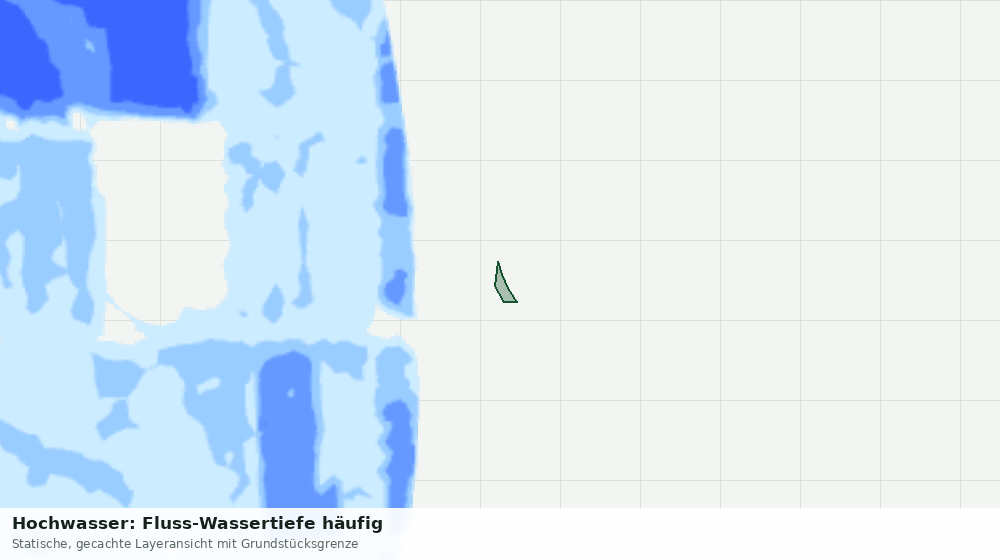 Statische Kartenansicht: Hochwasser: Fluss-Wassertiefe häufig