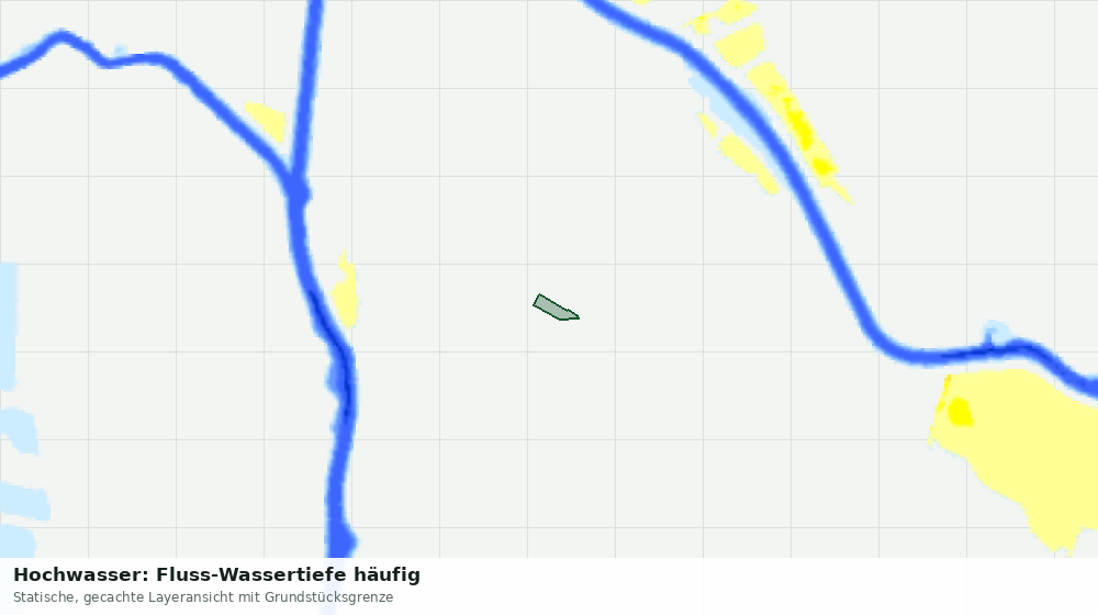 Statische Kartenansicht: Hochwasser: Fluss-Wassertiefe häufig