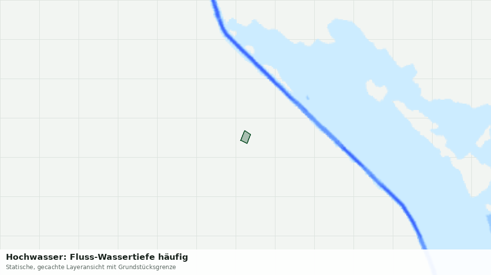 Statische Kartenansicht: Hochwasser: Fluss-Wassertiefe häufig