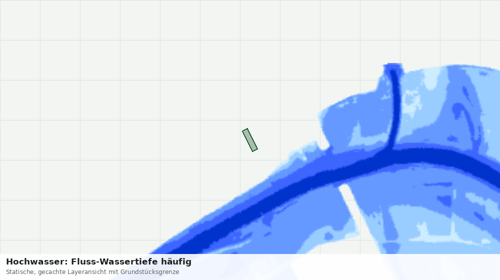 Statische Kartenansicht: Hochwasser: Fluss-Wassertiefe häufig