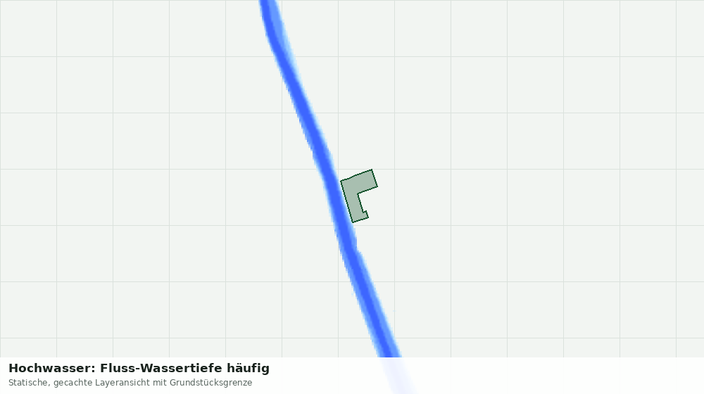 Statische Kartenansicht: Hochwasser: Fluss-Wassertiefe häufig