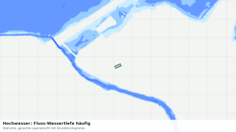 Statische Kartenansicht: Hochwasser: Fluss-Wassertiefe häufig
