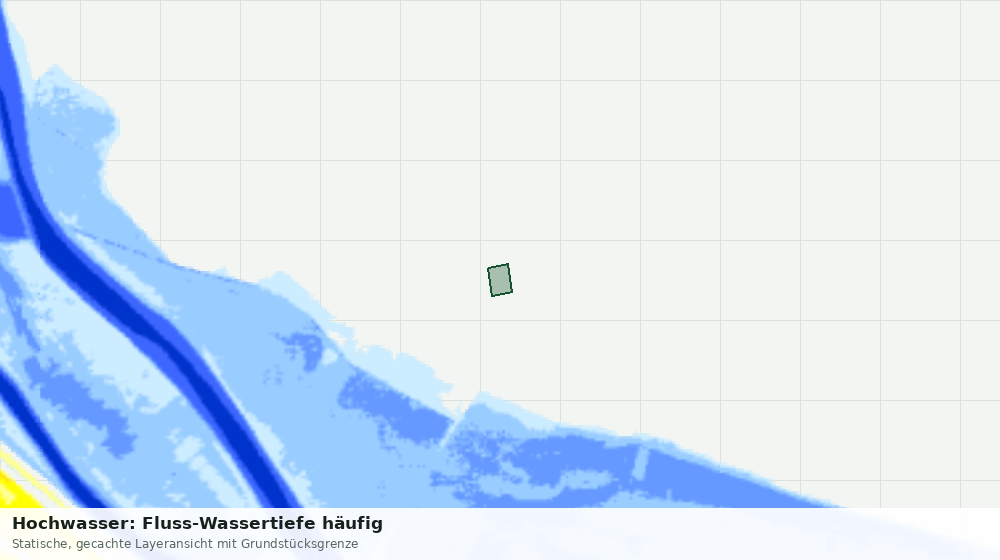 Statische Kartenansicht: Hochwasser: Fluss-Wassertiefe häufig