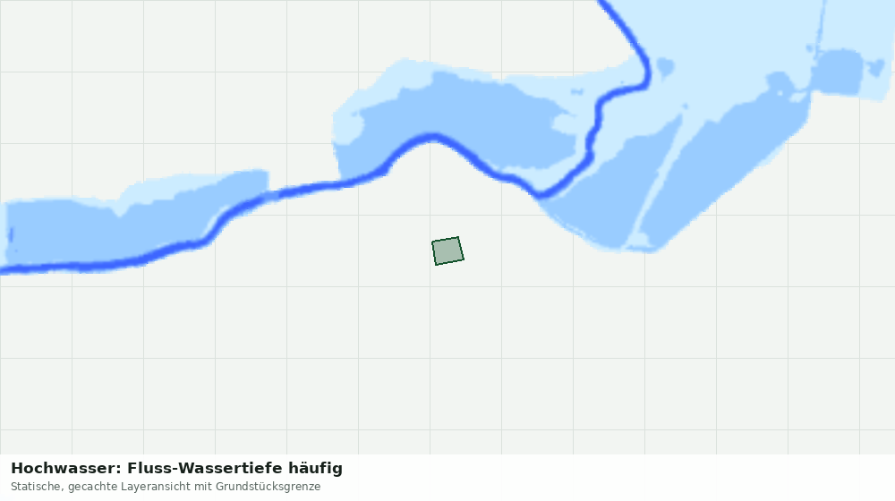 Statische Kartenansicht: Hochwasser: Fluss-Wassertiefe häufig