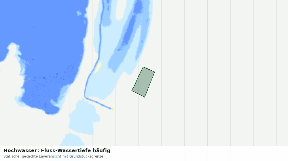 Statische Kartenansicht: Hochwasser: Fluss-Wassertiefe häufig