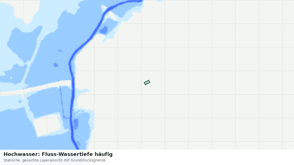 Statische Kartenansicht: Hochwasser: Fluss-Wassertiefe häufig