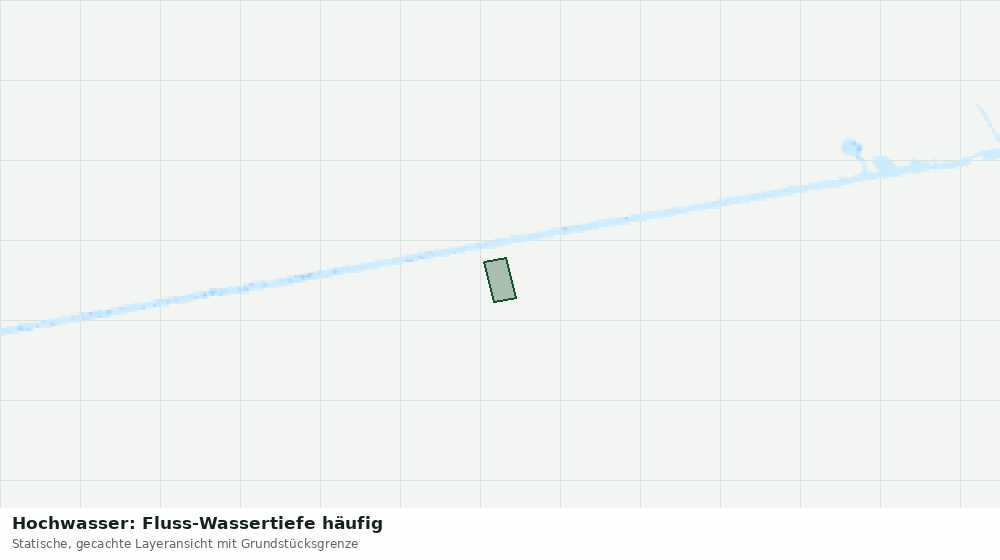 Statische Kartenansicht: Hochwasser: Fluss-Wassertiefe häufig