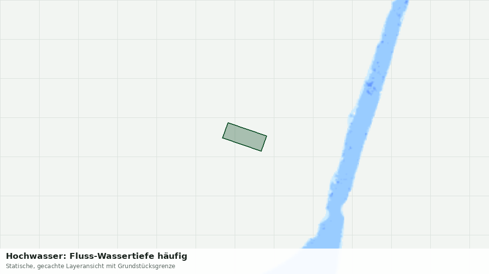 Statische Kartenansicht: Hochwasser: Fluss-Wassertiefe häufig