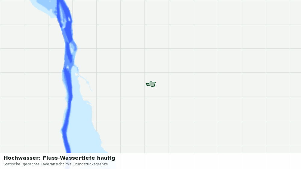 Statische Kartenansicht: Hochwasser: Fluss-Wassertiefe häufig