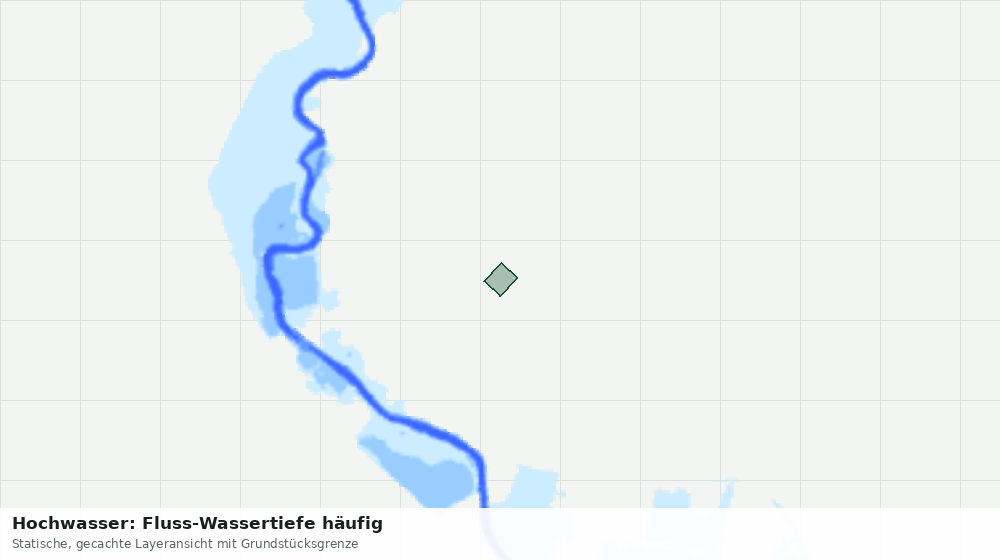 Statische Kartenansicht: Hochwasser: Fluss-Wassertiefe häufig