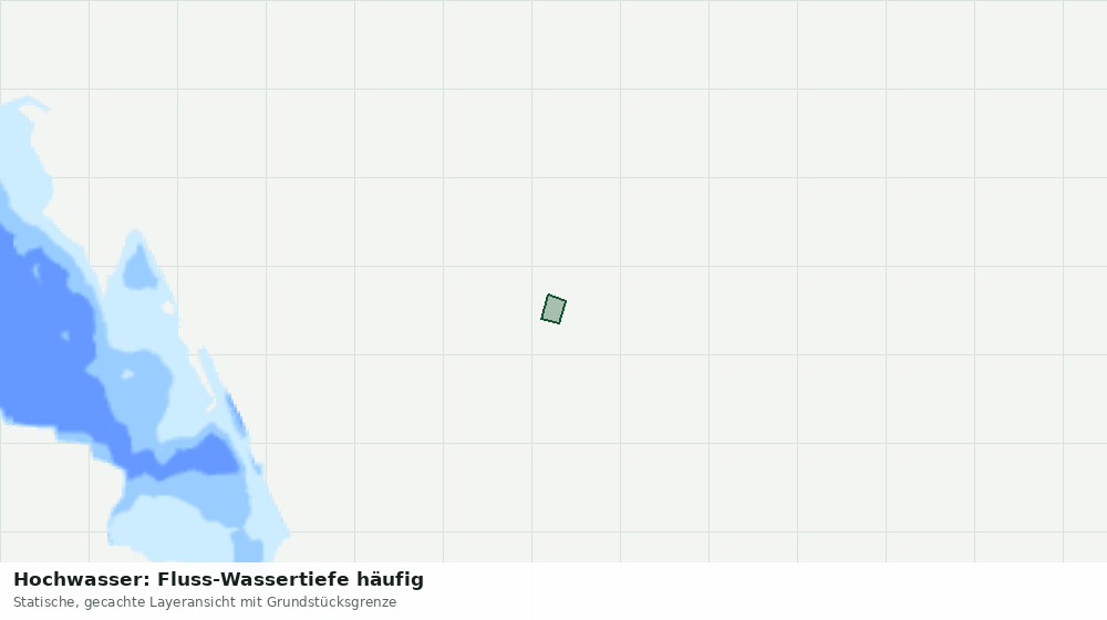Statische Kartenansicht: Hochwasser: Fluss-Wassertiefe häufig