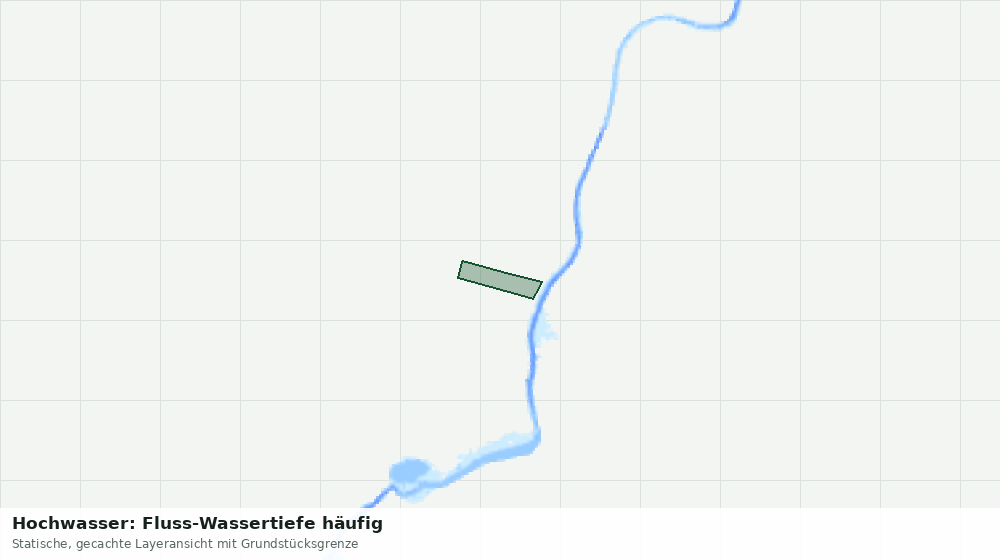 Statische Kartenansicht: Hochwasser: Fluss-Wassertiefe häufig