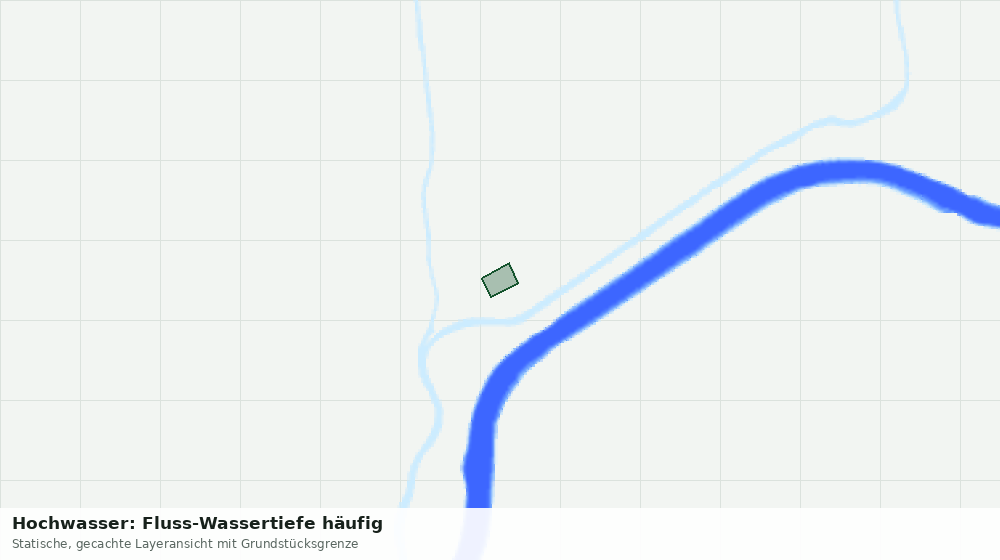 Statische Kartenansicht: Hochwasser: Fluss-Wassertiefe häufig