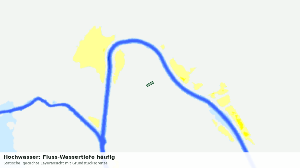 Statische Kartenansicht: Hochwasser: Fluss-Wassertiefe häufig