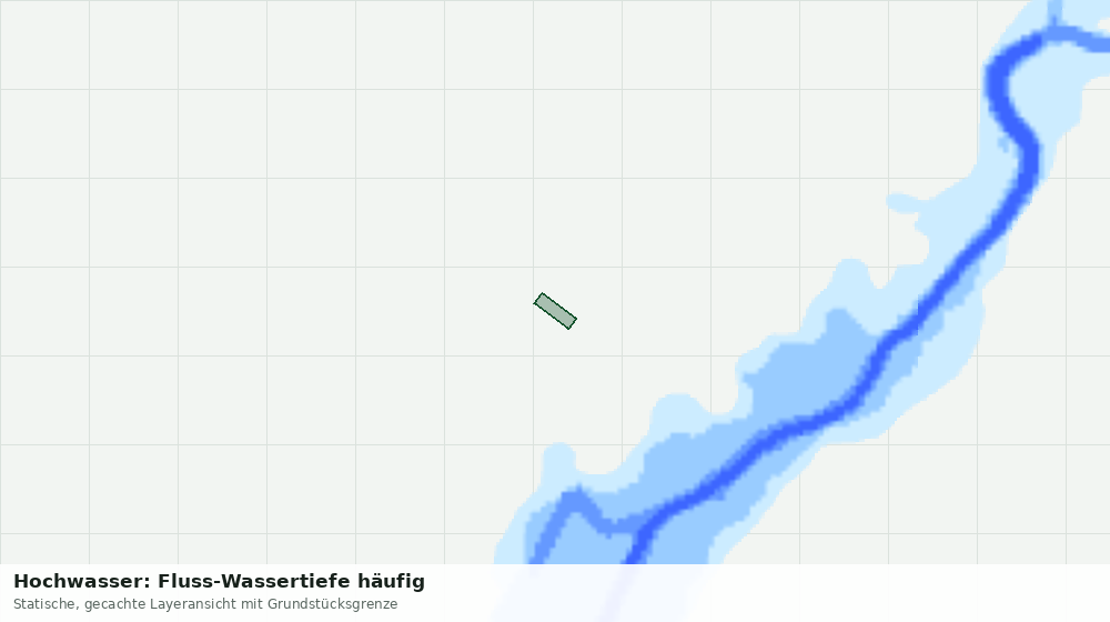 Statische Kartenansicht: Hochwasser: Fluss-Wassertiefe häufig