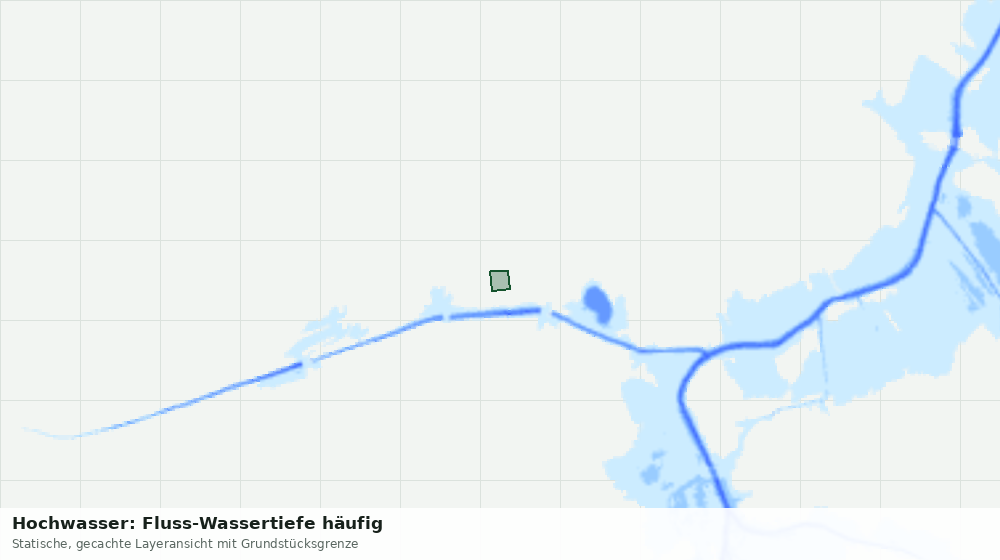Statische Kartenansicht: Hochwasser: Fluss-Wassertiefe häufig